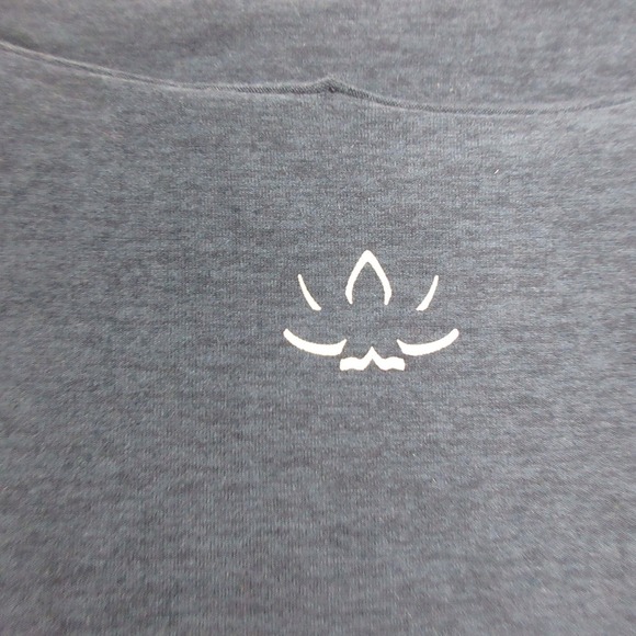 Beyond Yoga Spacedye Icon Midi Dress L Blue Square Neck Sleeveless Slit 322 - Picture 7 of 12